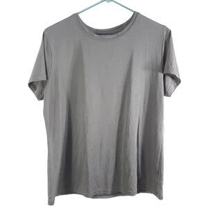 Black Reebok Womens Play Size XL Short Sleeve T Shirt Top